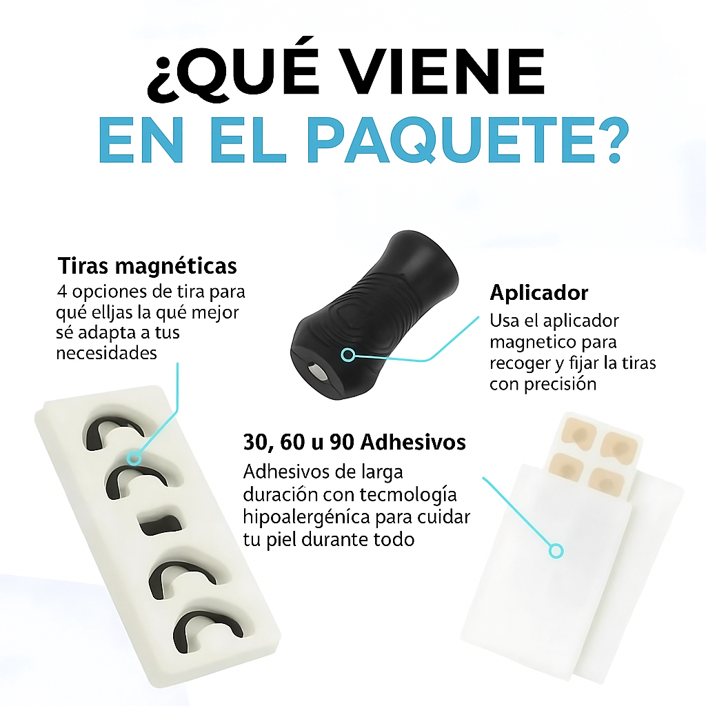 Tiras Nasales Magnéticas - AirMag™