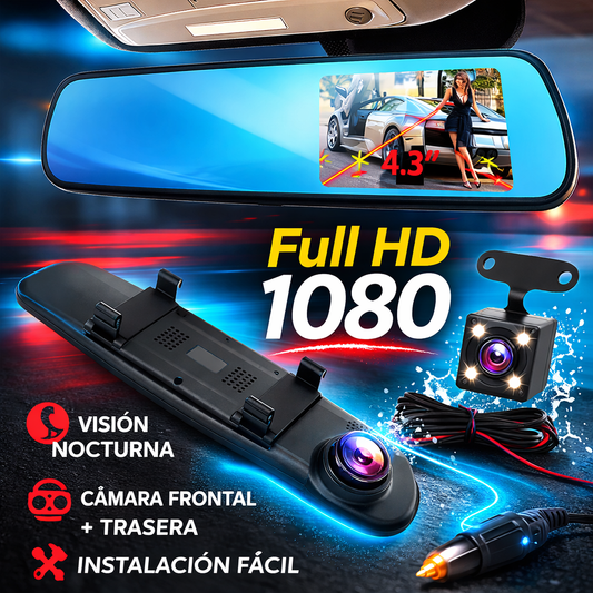 Cámara Retrovisor HD con Grabación