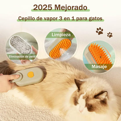 Cepillo vapor de masaje para mascota 3 en 1 - VapyPet™