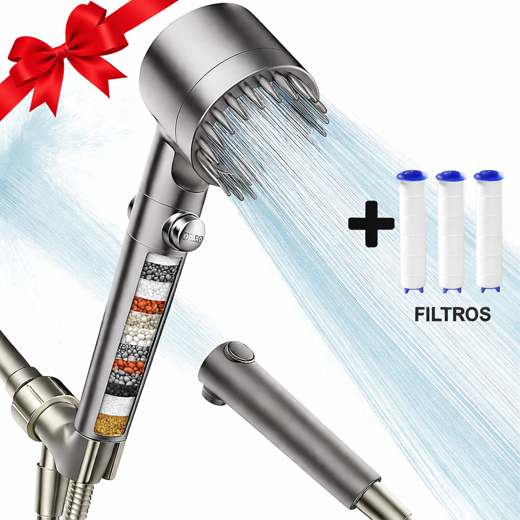 Alcachofa de ducha de alta presión + 3 Filtros De REGALO - HydroMax™