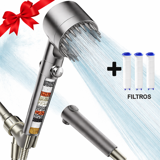 Alcachofa de ducha de alta presión + 3 Filtros De REGALO - HydroMax™