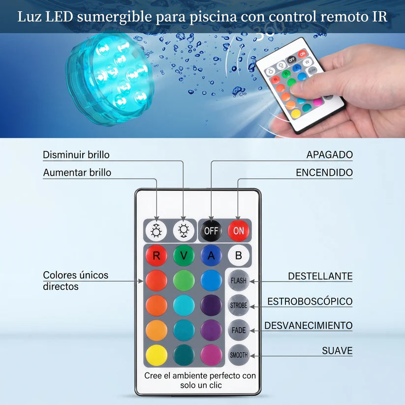 Kit Luces Sumergibles Piscina - LUMY™