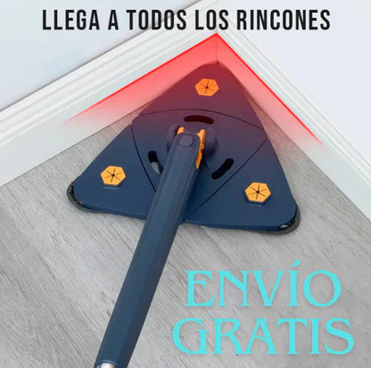Mopa Triangular 360º autoescurrible + 3 Recambios de REGALO