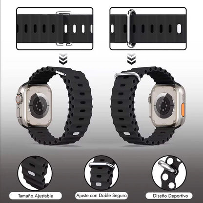 Smartwatch Ultra Pro - con 2 correas ( negro + blanco )