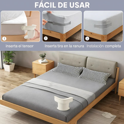Soporte para sábanas con tiras de bloqueo 4pcs - DreamHold™