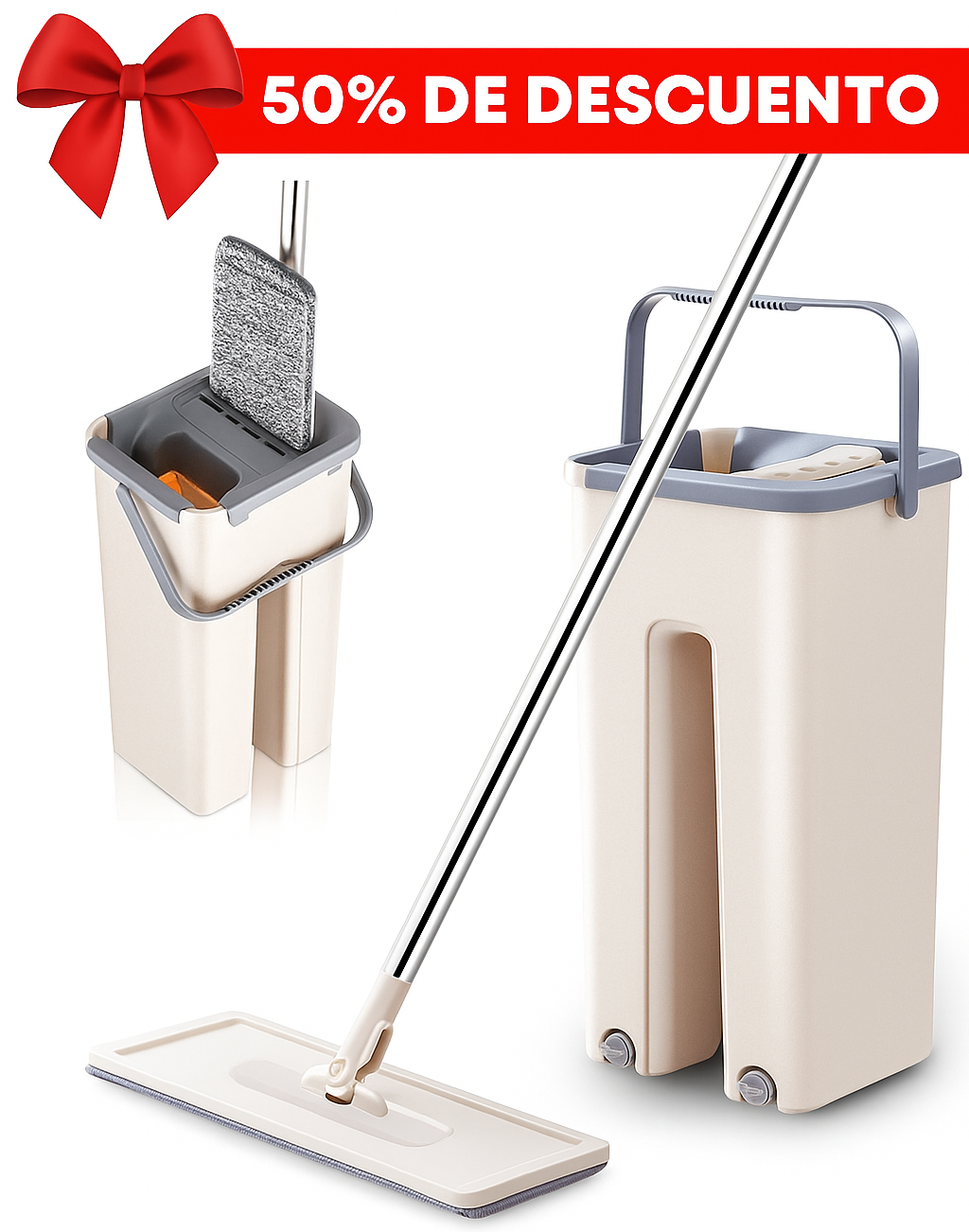 Mopa Fregona 7L + 2 Respuestos - MopGo™