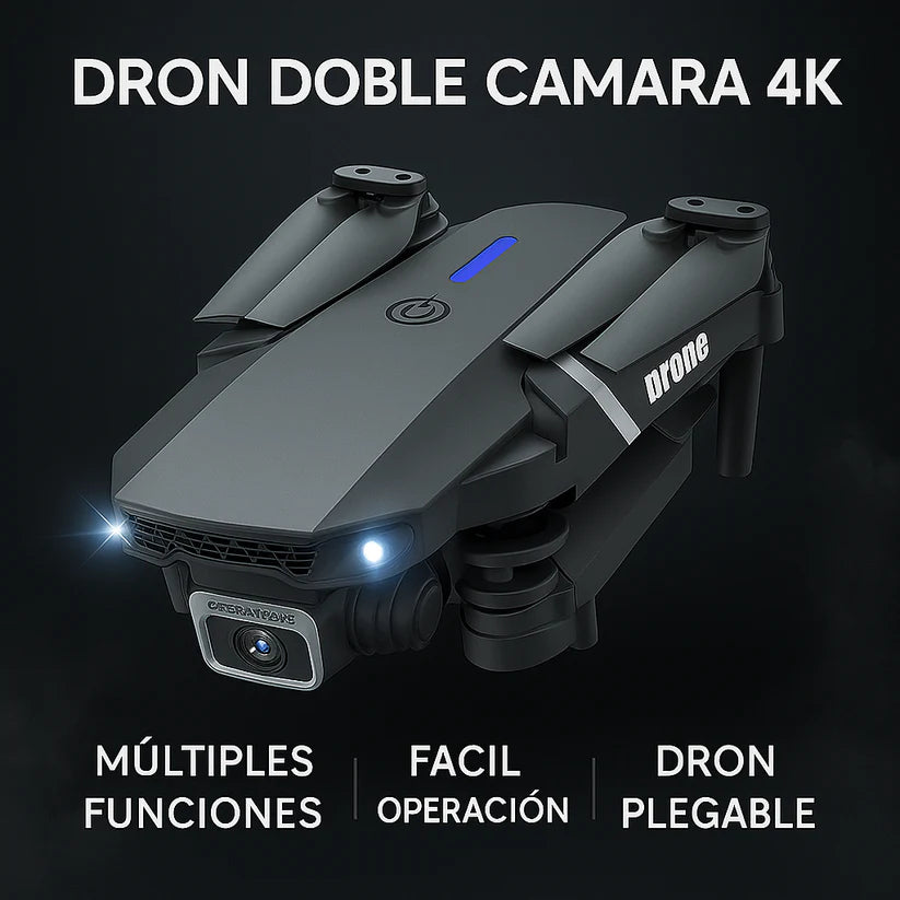 Dron con doble cámara 4K + Maletín Gratis